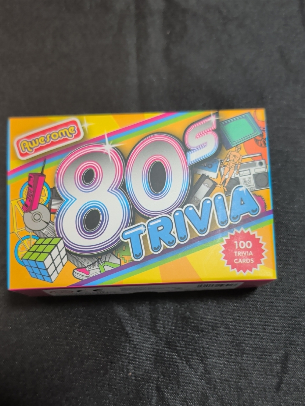 80s Trivia Card Game — Colorful Retro Party Edition